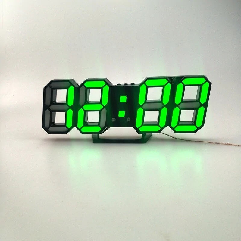 Digital 3D LED Wall Clock