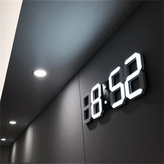 Digital 3D LED Wall Clock