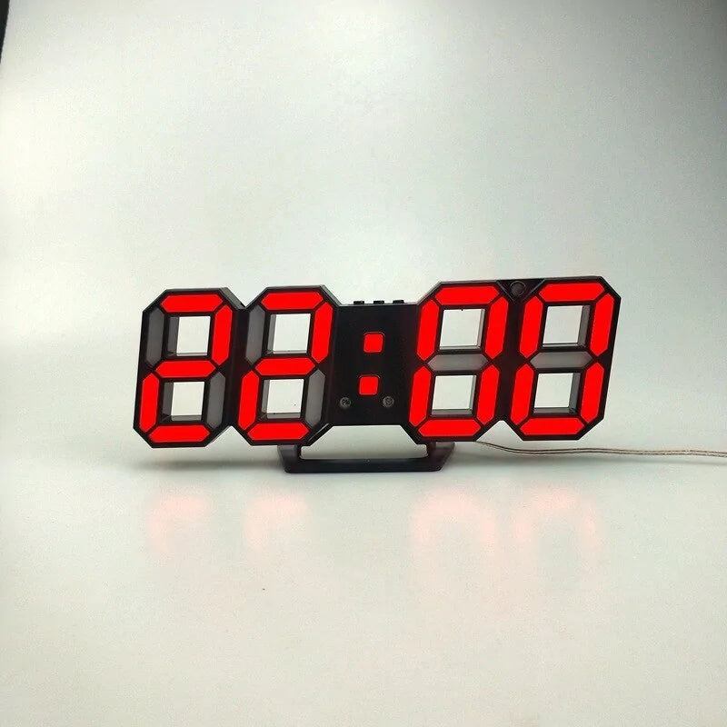 Digital 3D LED Wall Clock