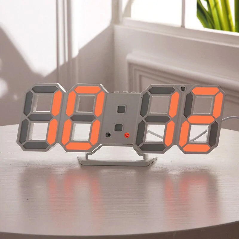 Digital 3D LED Wall Clock