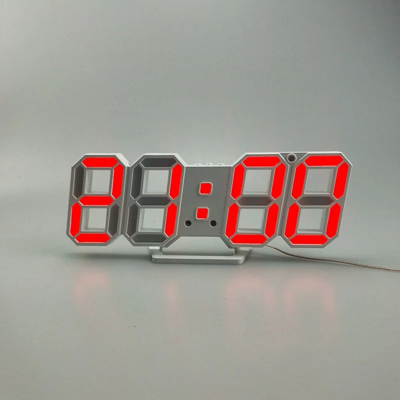 Digital 3D LED Wall Clock