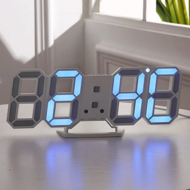 Digital 3D LED Wall Clock