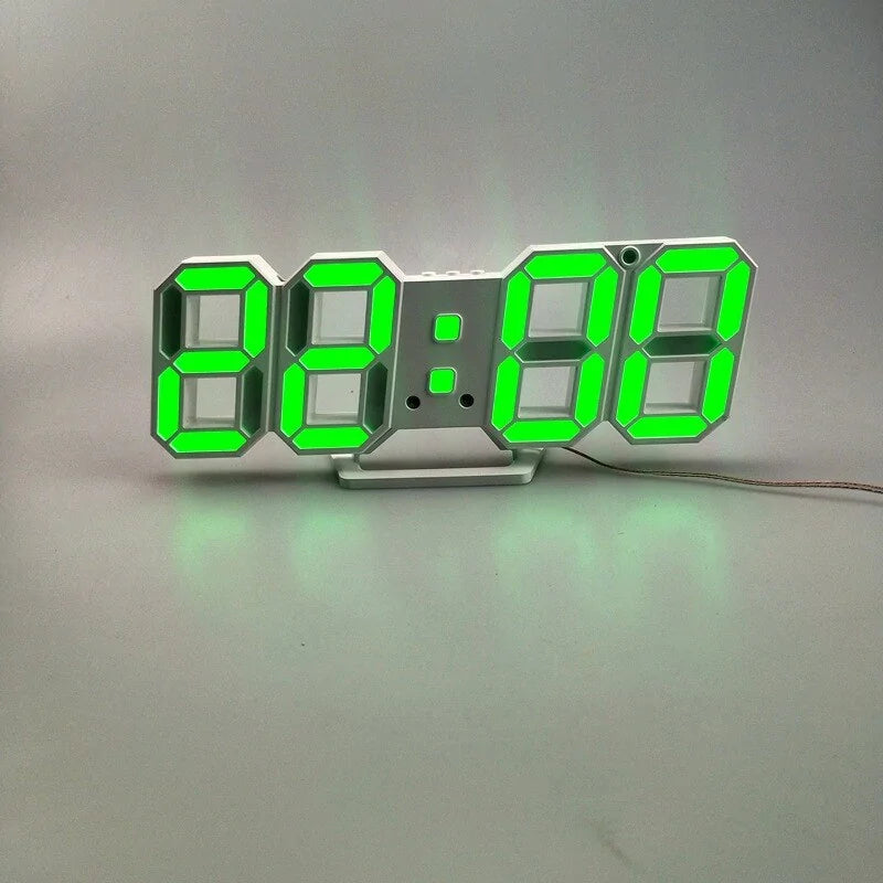 Digital 3D LED Wall Clock